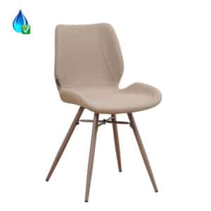 Stoel Jena taupe gerecycled polyester