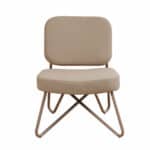 Fauteuil Viggo taupe gerecycled polyester