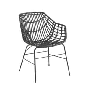 Rotan-tuinstoel-zwart