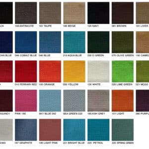 Sunproof kussens voor loungebanken en picknicktafels