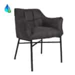 Stoel Aaron antraciet microvezel