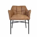 Stoel Aaron cognac microvezel