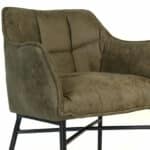 Stoel Aaron olijfgroen microvezel