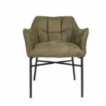 Stoel Aaron olijfgroen microvezel