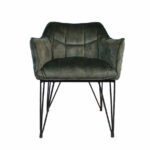 Stoel Jayron groen velvet