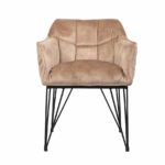 Stoel Jayron taupe velvet