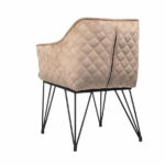 Stoel Jayron taupe velvet