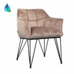 Stoel Jayron taupe velvet