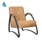 Fauteuil Ivy antraciet eco-leer