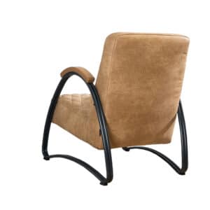 Fauteuil Ivy antraciet eco-leer
