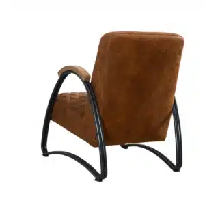 Fauteuil Ivy cognac eco-leer