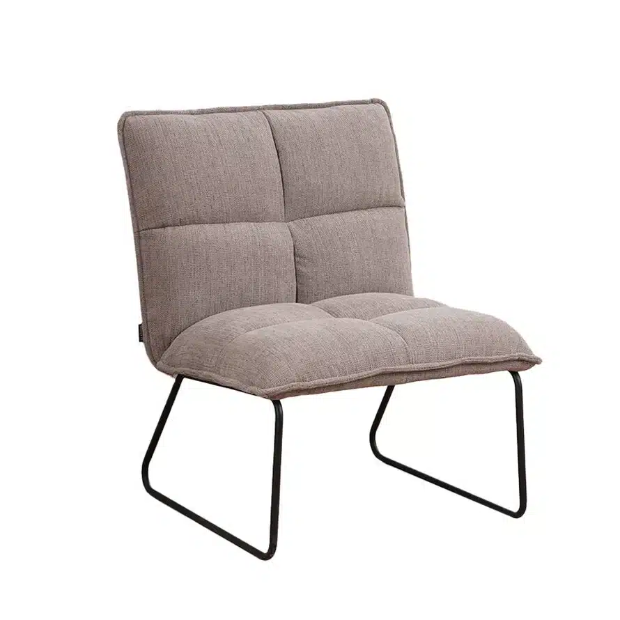 Fauteuil Joran polyester taupe Fauteuil Joran polyester taupe