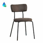 Stoel Lyon antraciet eco-leer