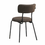 Stoel Lyon antraciet eco-leer