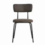 Stoel Lyon antraciet eco-leer