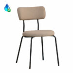 Stoel Lyon taupe gerecycled polyester