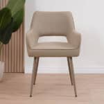 Stoel Olivia gerecycled polyester taupe