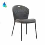 Stoel Fay eco-leer antraciet