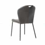 Stoel Fay eco-leer antraciet