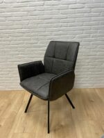 Eetkamerstoel Maddie microvezel grijs