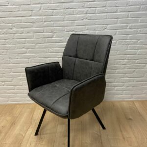 Eetkamerstoel Maddie microvezel grijs