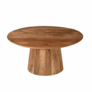 Ronde mangohouten salontafel Salvator 80 cm