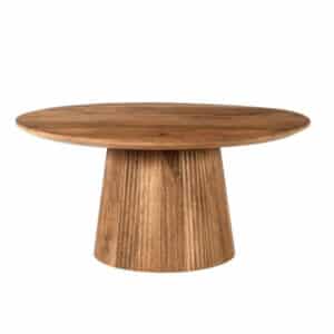 Ronde mangohouten salontafel Salvator 80 cm