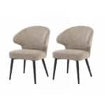 Stoel Donna katoen beige | set van 2