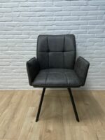 Eetkamerstoel Maddie microvezel grijs