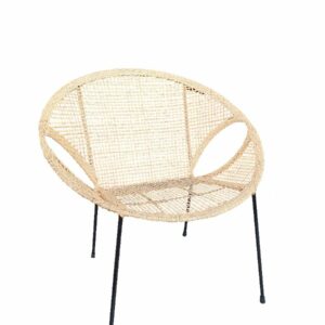Fauteuil Brix Dali rotan naturel