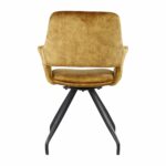 Stoel Capp velvet okergeel | set van 2