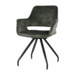 Stoel Capp velvet olijfgroen | set van 2