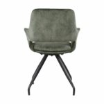 Stoel Capp velvet olijfgroen | set van 2