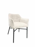 Stoel Denver chenille wit