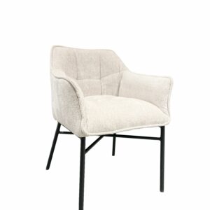 Stoel Denver chenille wit