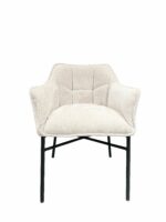 Stoel Denver chenille wit