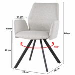 Stoel Diana stof beige