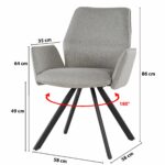 Stoel Diana stof taupe