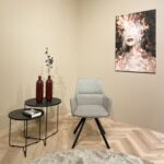 Stoel Diana stof taupe