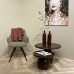 Stoel Doreen boucle bruin | set van 2