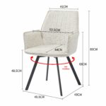 Stoel Louise stof beige