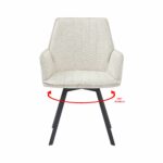 Stoel Louise stof beige