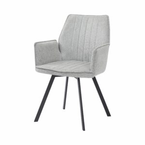 Stoel Louise stof grijs