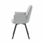 Stoel Louise stof grijs