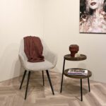 Stoel Luca boucle beige | set van 2