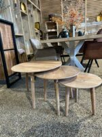 Mangohouten salontafels Julot set van 3
