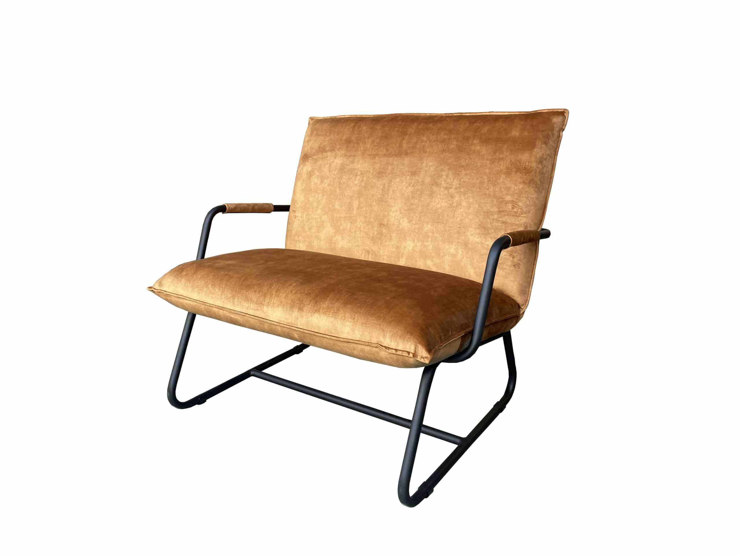 Fauteuil Rosalie velvet geel Fauteuil Rosalie velvet geel
