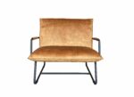 Fauteuil Rosalie velvet geel