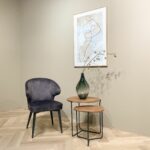 Stoel Donna velvet antraciet