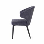 Stoel Donna velvet antraciet